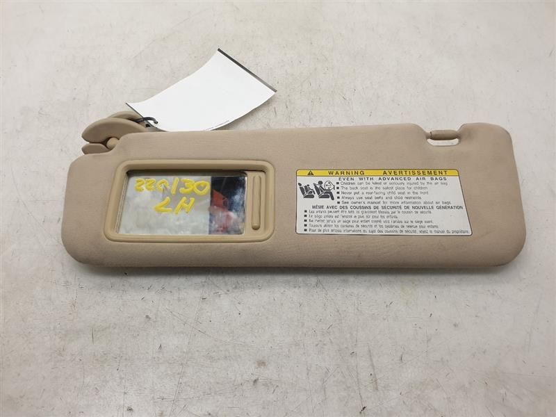 07-09 LEXUS LS460 BASE DRIVER SIDE BEIGE LA00 SUN SHADE VISOR