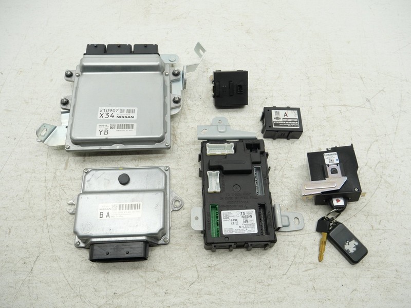 2010-2020 Nissan 370Z Z34 Engine ECU Ignition Key Module Set A/T BEM390000A1