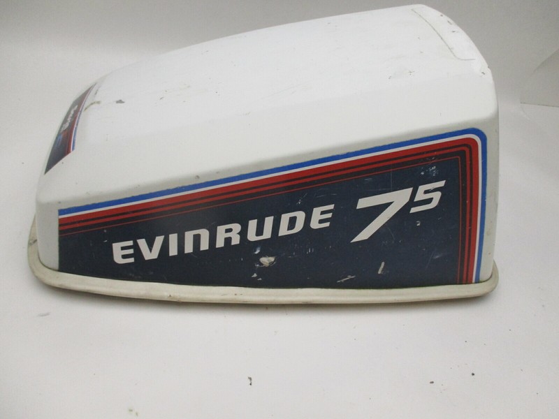 281525 Evinrude Johnson Outboard 7.5 HP Top Cowl Motor Cover Cowling 0281525