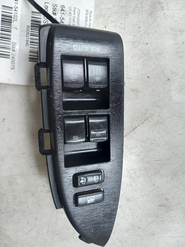 14-18 TOYOTA PRIUS PLUG-IN 1.8L FWD AT DRIVER SIDE FRONT DOOR MASTER SWITCH