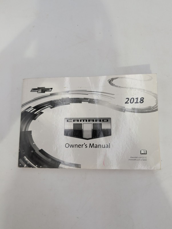 2018 Chevrolet Camaro Owner’s Manual With Free Shipping