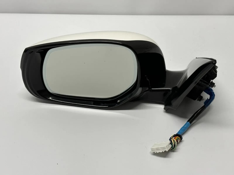 🟢 2014-2016 INFINITI Q50 OEM FRONT LEFT DOOR MIRROR w/ CAMERA ASSY WHITE DRIVER