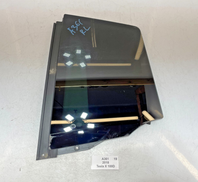 ✅ 2016-2020 OEM Tesla Model X Rear Left Driver Door Quarter Window Glass Tinted