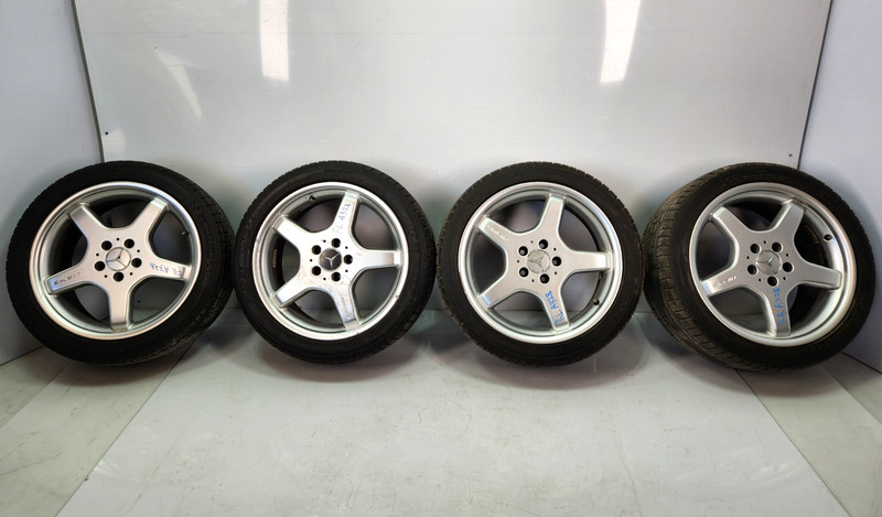 ✅03-06 OEM Mercedes W211 E350 Alloy Wheel Rims 8Jx18 9Jx18 W/ Tires Michelin 31k