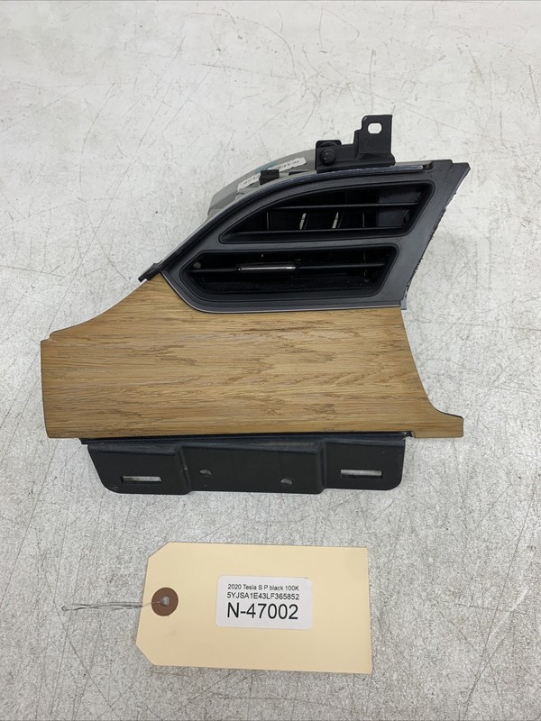 2020 Tesla S Dashboard Left Side A/C Air Vent Grille Panel Trim 47002 B154