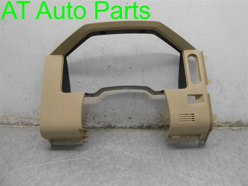 08 09 10 FORD F250SD 65K MILES SPEEDOMETER SPEEDO BEZEL TRIM TAN OEM
