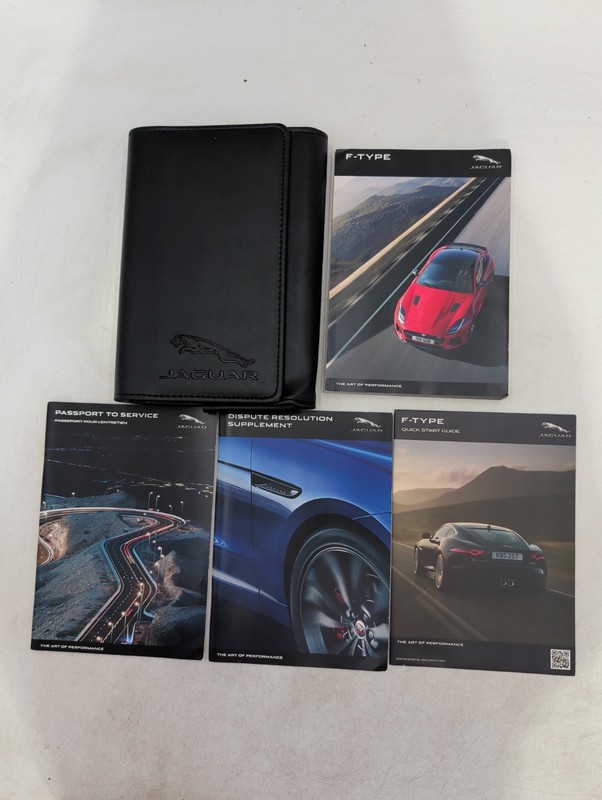 2017 Jaguar F-Type Owner's Manual Quick Start Guide With Case
