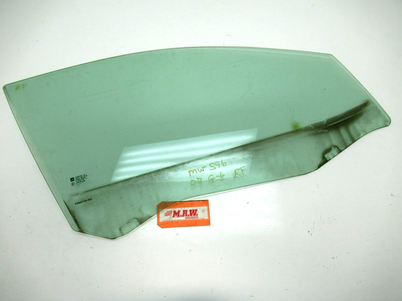 DOOR GLASS RIGHT FRONT PASSENGER SIDE WINDOW for 05 06 07 08 09 10 G6 SEDAN 4DR
