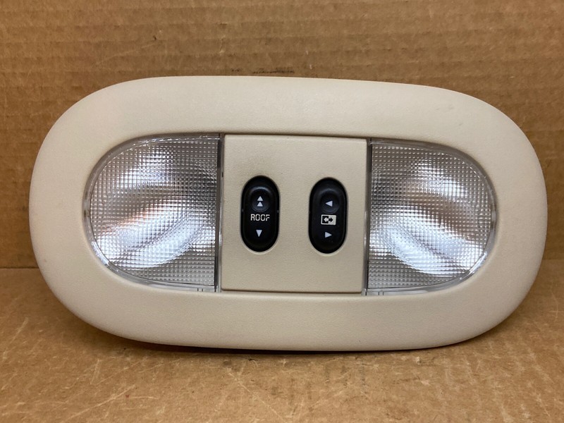 04-08 F150 Front Over Head Overhead Light Console Sunroof Rear Window Switch Tan