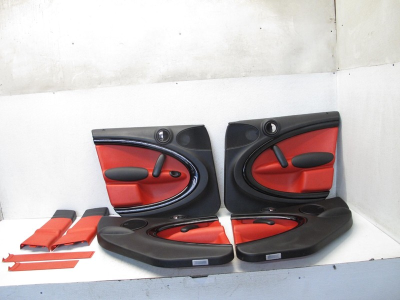 11-12 MINI COOPER S COUNTRYMAN R60 INTERIOR DOOR PANEL TRIM PILLAR SET OEM 01112