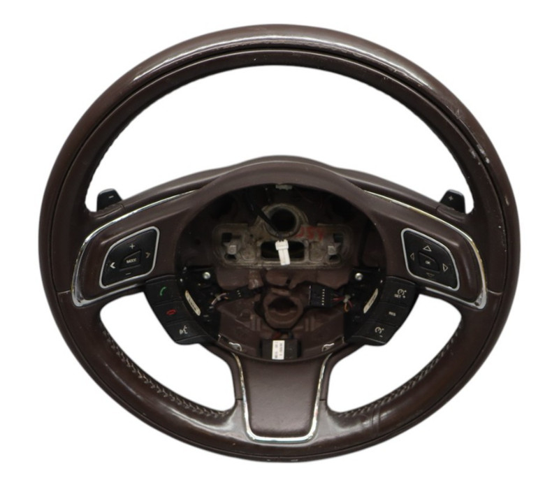 10-19 Jaguar X351 XJ XJL XJR Steering Wheel w/ Paddle Shifters Brown OEM