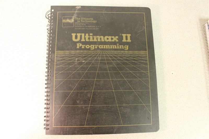 Hurco Ultimax II Programming 704-0001-375 *FREE SHIPPING*