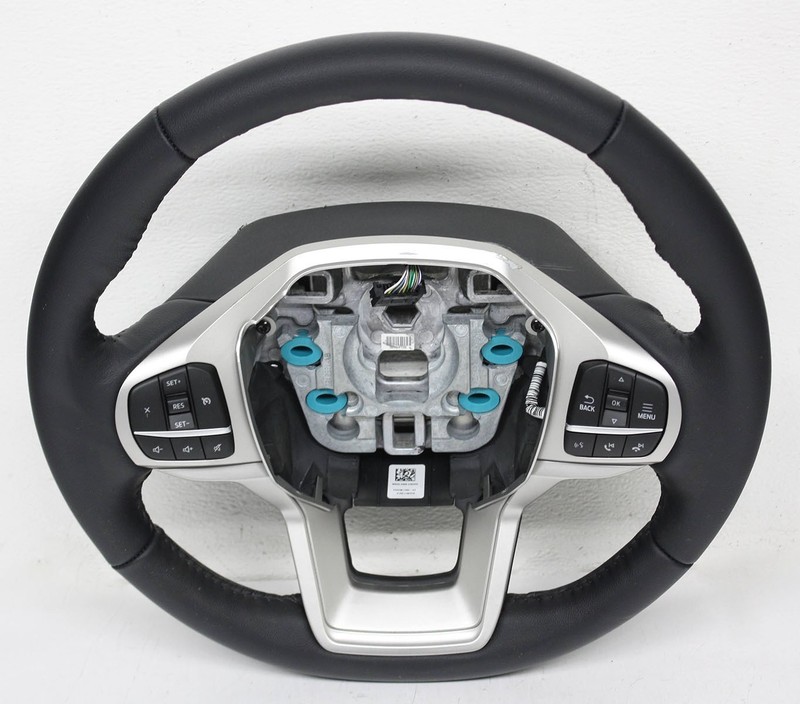 OEM Steering Wheel For Ford Explorer XLT Black leather Silver MB5B-3600-ED3ZHE