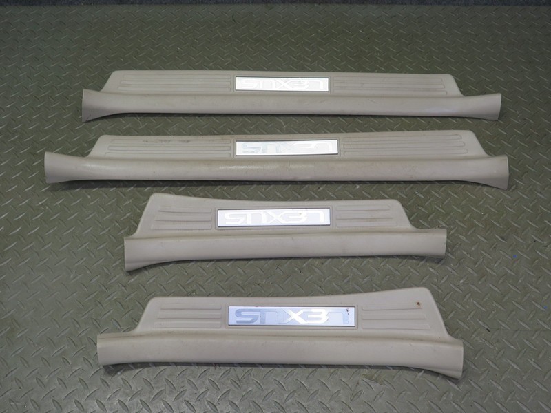 2003-2007 LEXUS UZJ100L LX470 FRONT & REAR DOOR SCUFF SILL PLATE TRIM SET OF 4