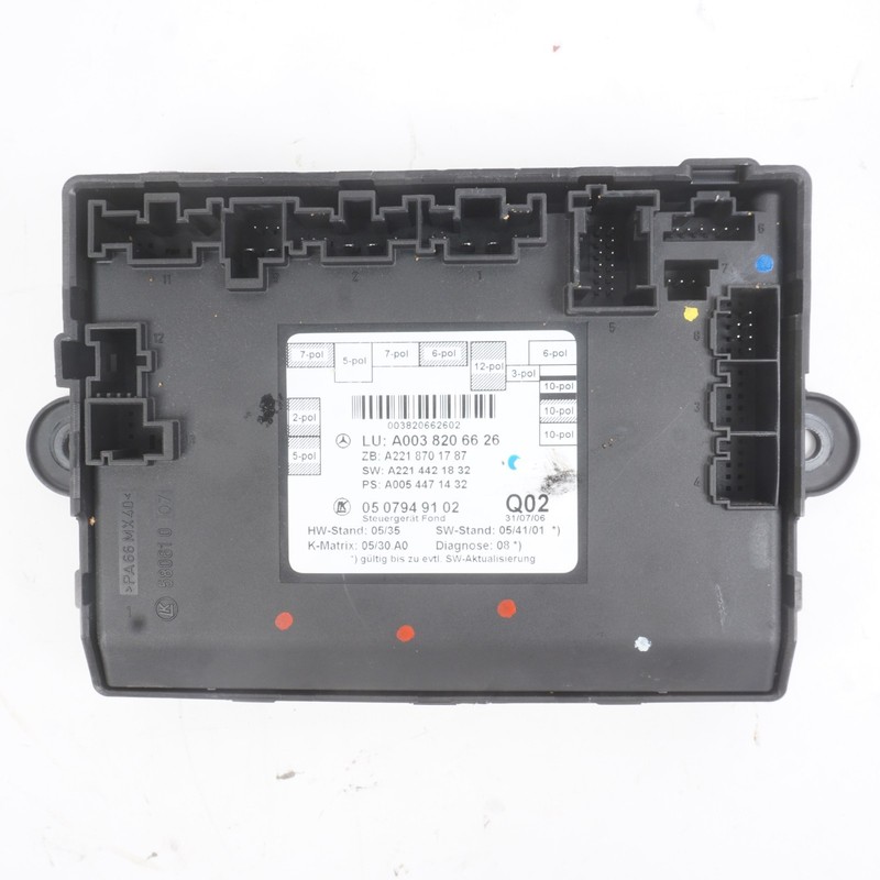 2007-2013 Mercedes S550 W221 Rear Door Control Module Left Or Right OEM