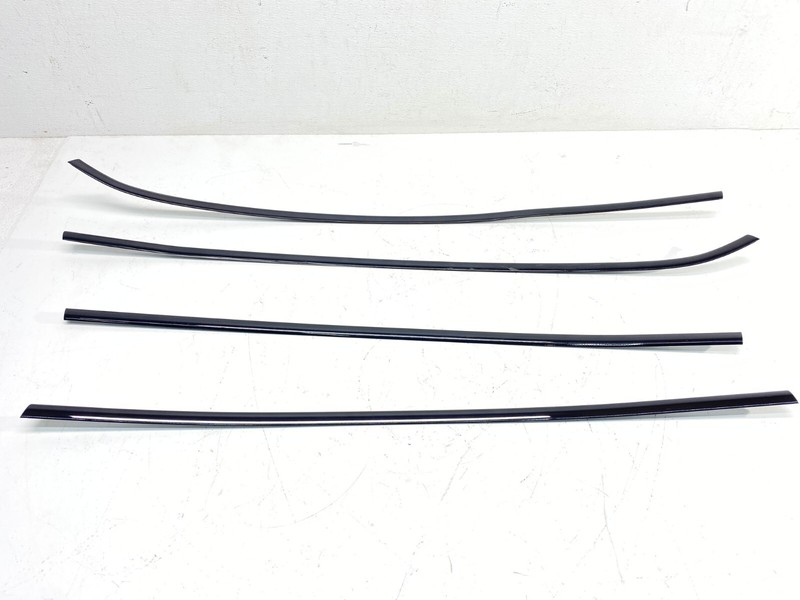 14-19 BMW F16 F86 X6M Left Right Door Window Trim Moulding Gloss Black Set! OEM✅