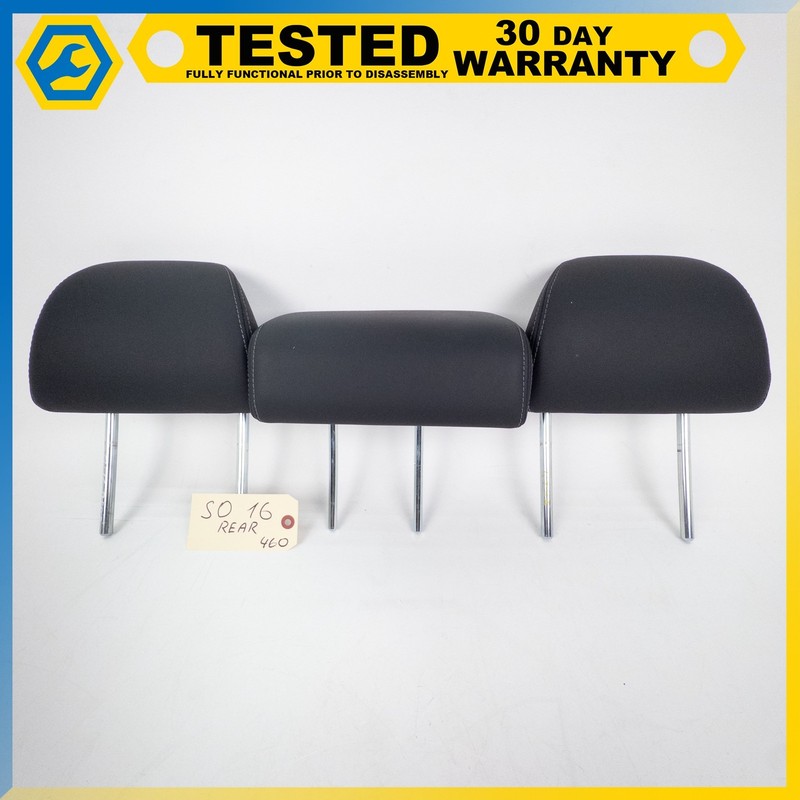 15-19 SUBARU OUTBACK LEGACY REAR SEAT HEADREST HEAD REST SET OF 3 BLACK OEM