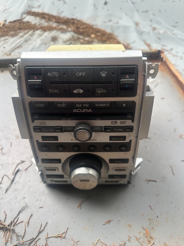 06-08 ACURA RL OEM 6 DISC CD PLAYER RADIO STEREO CONTROL PANEL & HVAC CONTROLLER