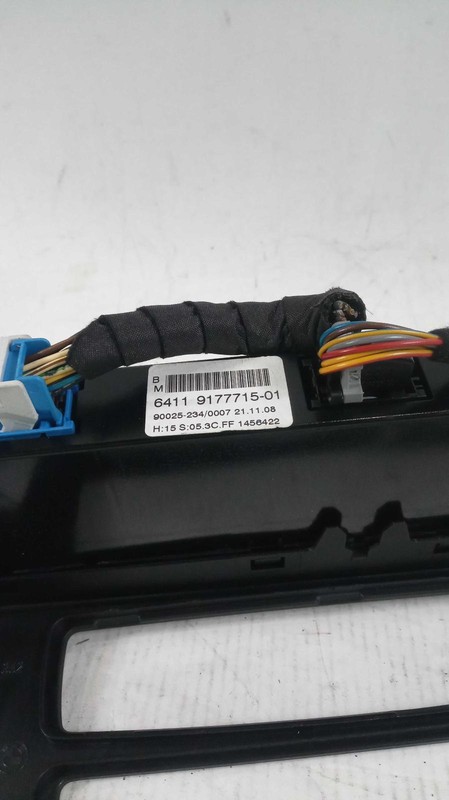 2009 BMW 528I A/C Selector Switch OEM Black 64119155638 6 Month Warranty