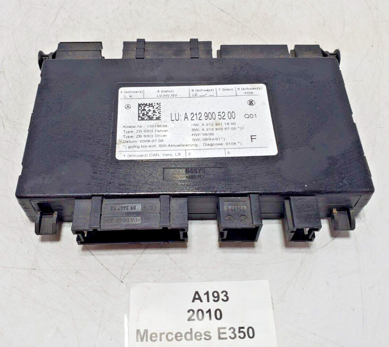 ✅ 2008-2021 OEM Mercedes W207 E350 Front Left Driver Side Seat Control Module