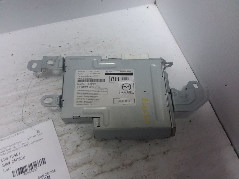 Satellite Radio Tuner Module Fits 16-17 MAZDA 6 GMP166DRX