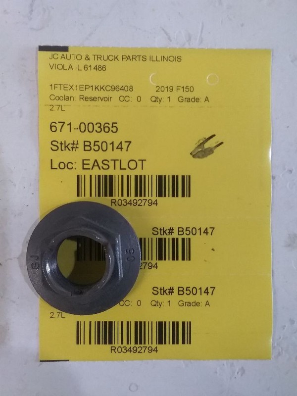 Coolant Reservoir Fits 15-23 FORD F150 PICKUP 3492794