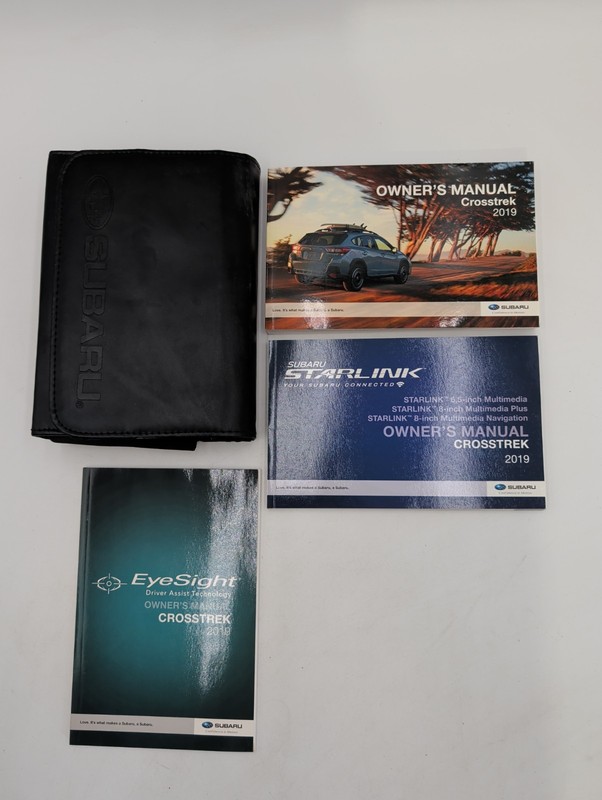 2019 Subaru Crosstrek Owners Manual With Starlink Navigation System & Case