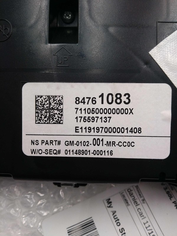 2020 Buick Enclave Speedometer Gauge OEM Black 4.2 Display, Used, 103k Miles