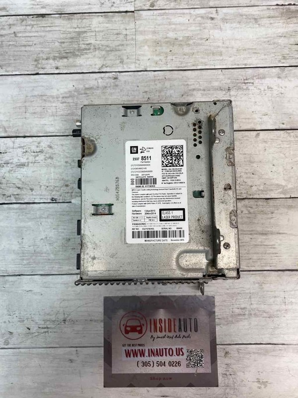 2015 2016 CHEVY CRUZE LIMITED RADIO RECEIVER ASSY OEM 23378511