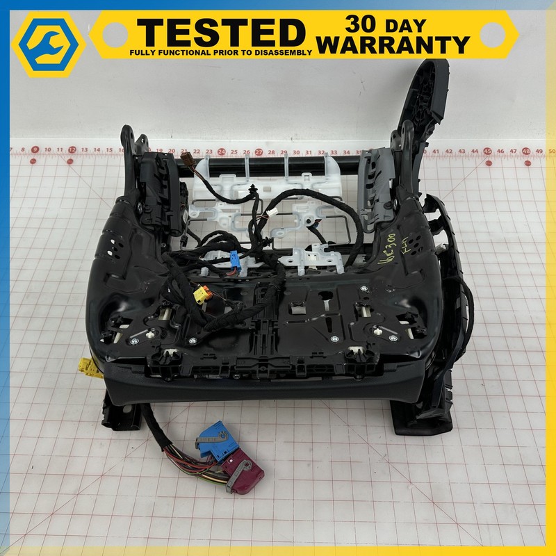 15-21 Mercedes C300 W205 FRONT LEFT LOWER SEAT TRACK RAIL FRAME W/ MOTOR OEM