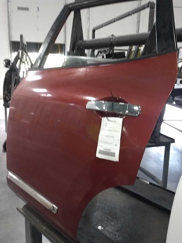 2014 Nissan Rogue Rear Left Door Red 321661 Used 130K Miles