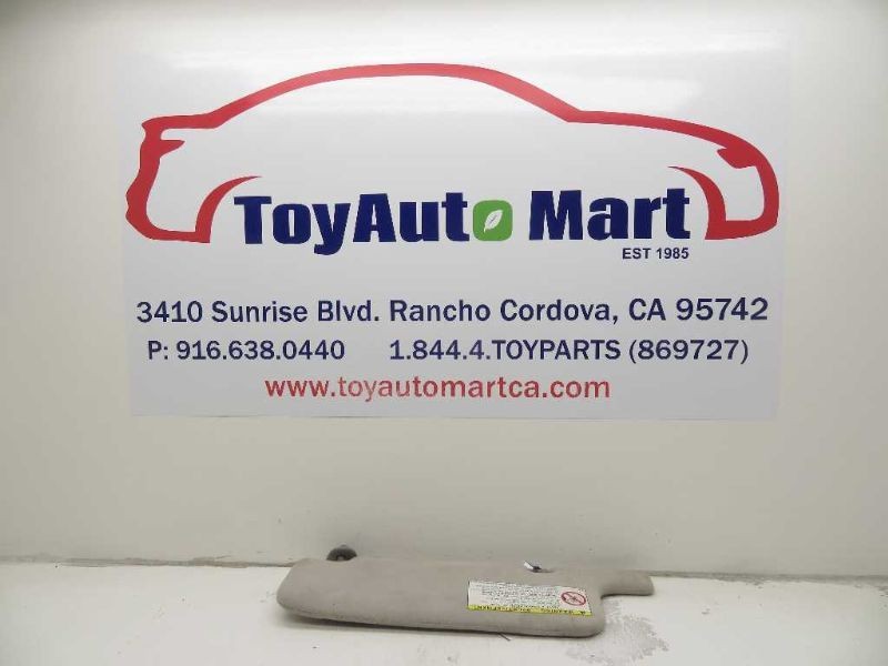 01-03 TOYOTA PRIUS 1.5L PASSENGER SIDE SUN SHADE VISOR