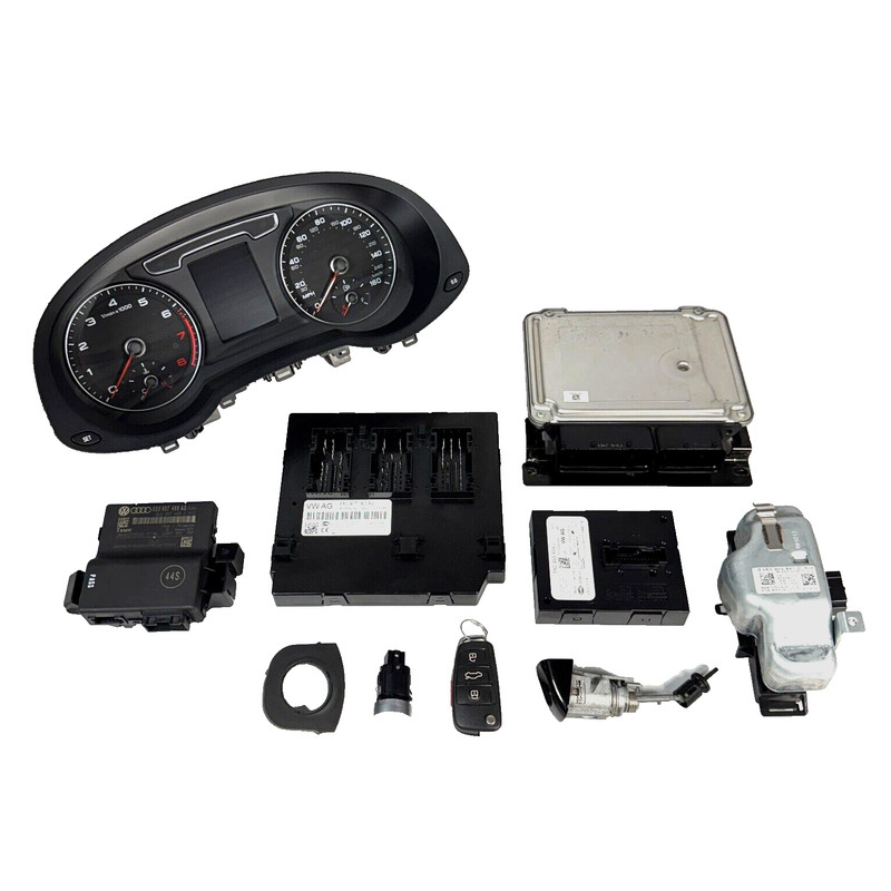 📌2017-18 AUDI Q3 (8U) 2.0L CCTA ENGINE ECM BCM IMMOBILIZER BODY MODULE KEY SET