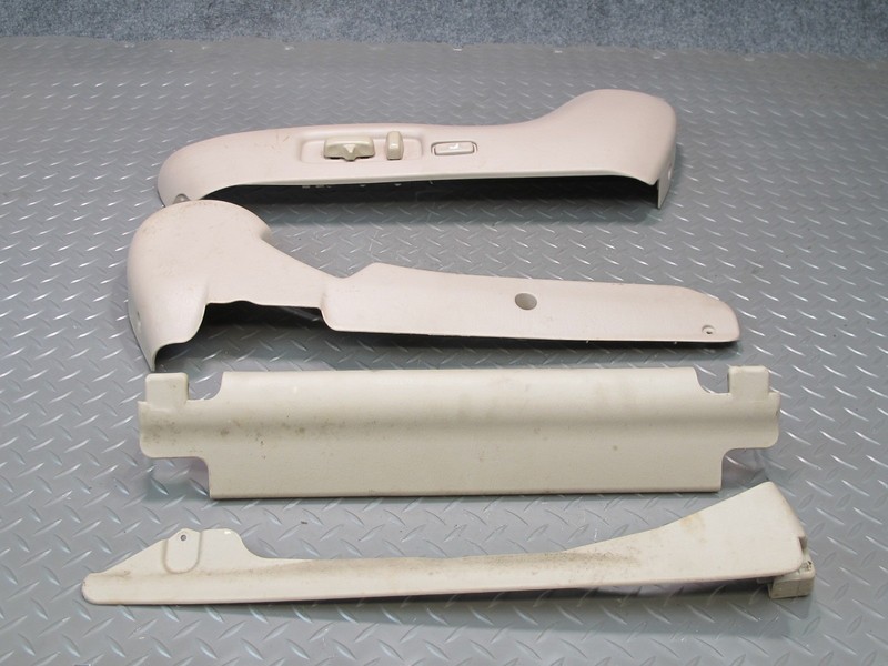 1998-2002 LEXUS J100 LX470 FRONT LEFT SIDE SEAT TRIM COVER PANEL W/ SWITCH SET