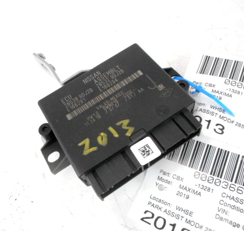 19 Nissan Maxima Driver Parking Assist Control Module OEM