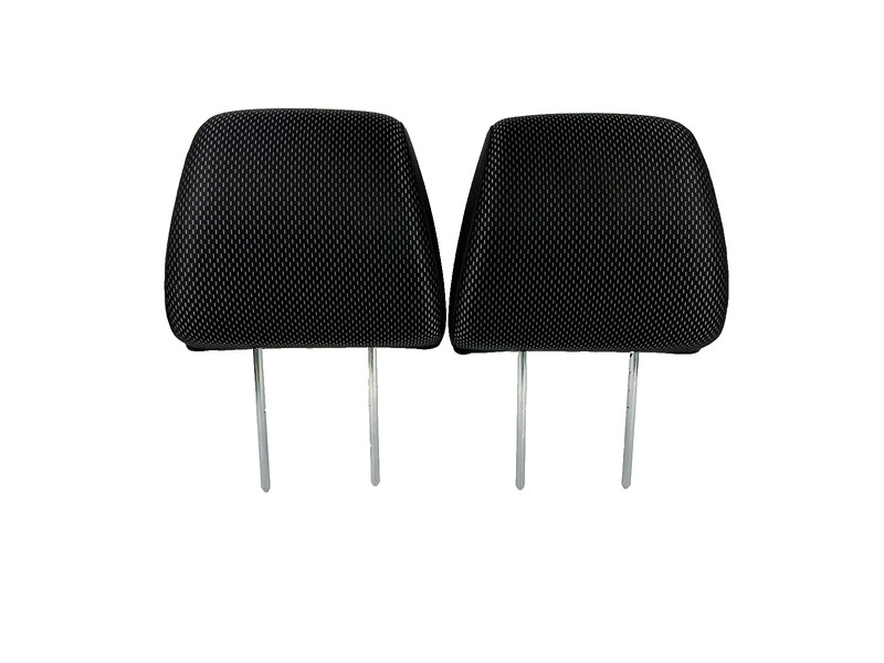 2006-2009 Pontiac Torrent Front Row Headrests Head Rests Black Cloth Pair