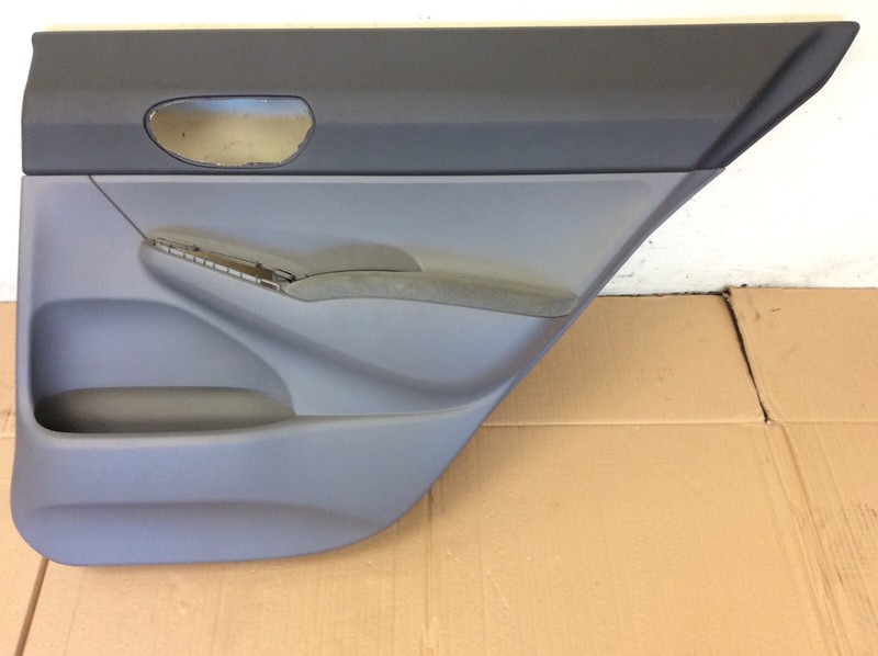 06-08 Civic 4Dr LX Right Passenger Side Rear Door Panel Lining Gray Liner OEM