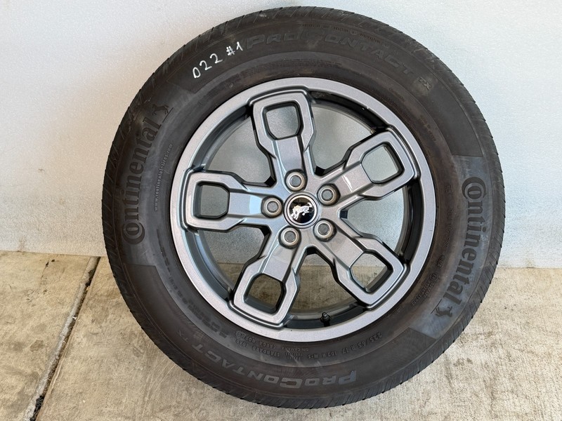 2021-2024 FORD BRONCO SPORT WHEEL CONTINENTAL 225/65R17 6/32" #1 #023