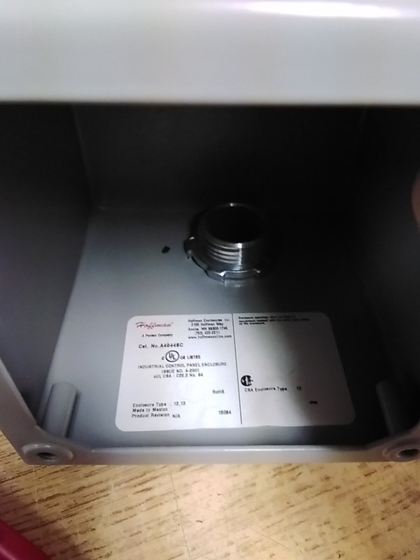 Hoffmann A40448C Enclosure W/ Hubbell Twist Lock Flanged Inlet With Lift...