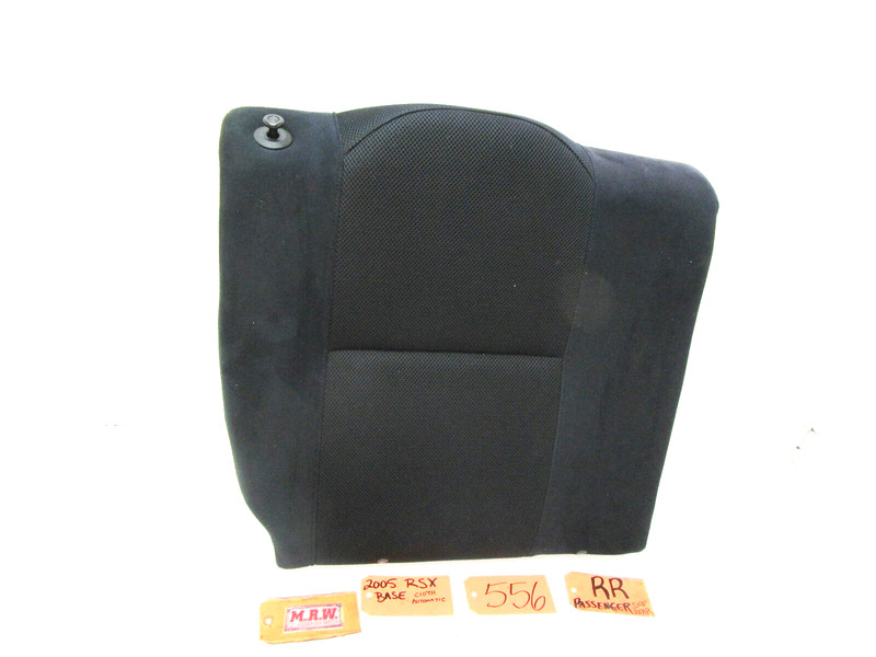 SEAT REAR RIGHT PASSENGER SIDE BACK BLACK CLOTH R for ACURA RSX S 02 04 03 05 06