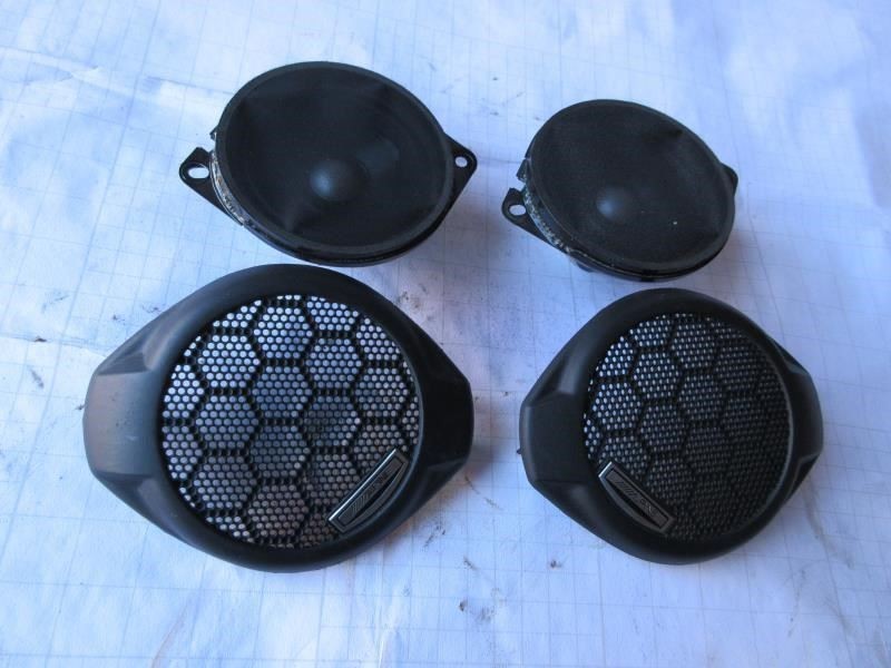 2014-2018 Jeep Wrangler JK JKU OEM 4" Alpine Dash Speaker & Grilles PAIR