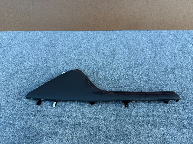 GENESIS G70 19-25 OEM CENTER CONSOLE LEFT SIDE TRIM MOLDING PANEL (RED STITCH)
