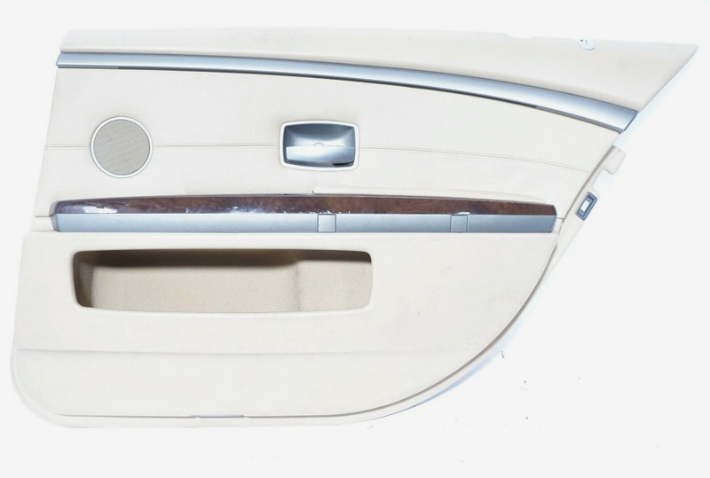 06-08 BMW 750Li E66 REAR RIGHT PASSENGER SIDE INTERIOR DOOR COVER TRIM PANEL OEM