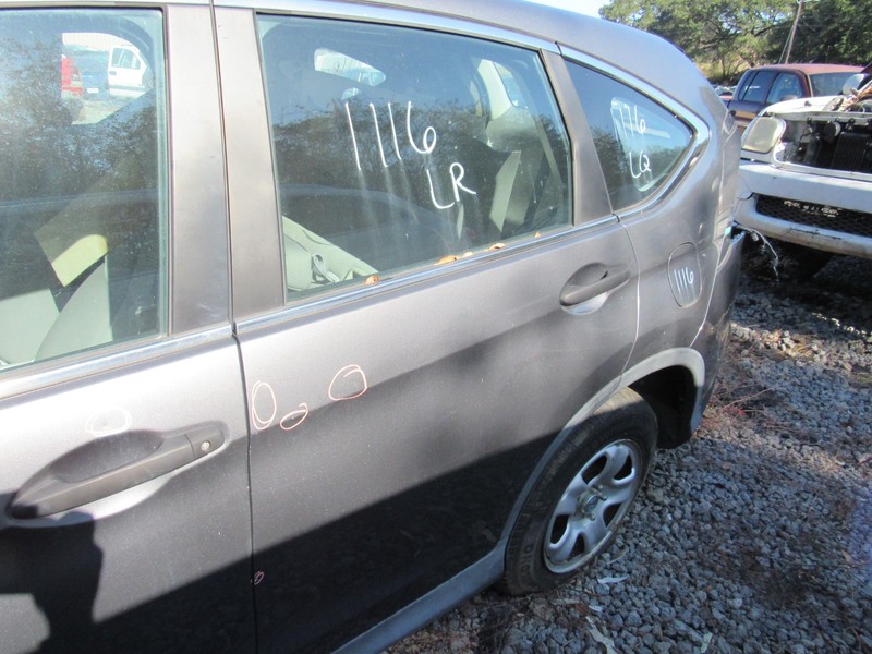 2012-2014 HONDA CR-V LEFT DRIVER REAR DOOR ASSEMBLY GRAY NH737M
