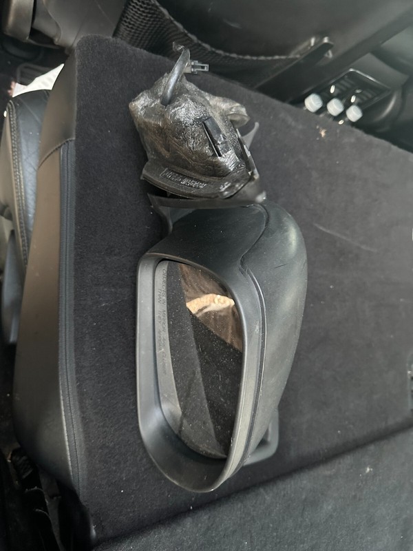 14-17 Fiat 500 500L 4 DOOR RH PASSENGER SIDE BLACK DOOR MIROR