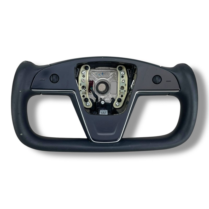 Tesla Model S X 2021-2025Yoke steering wheel black OEM 1622612-00-G