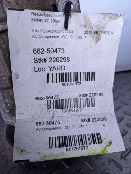 AC Compressor Fits 12-14 VELOSTER 1061972