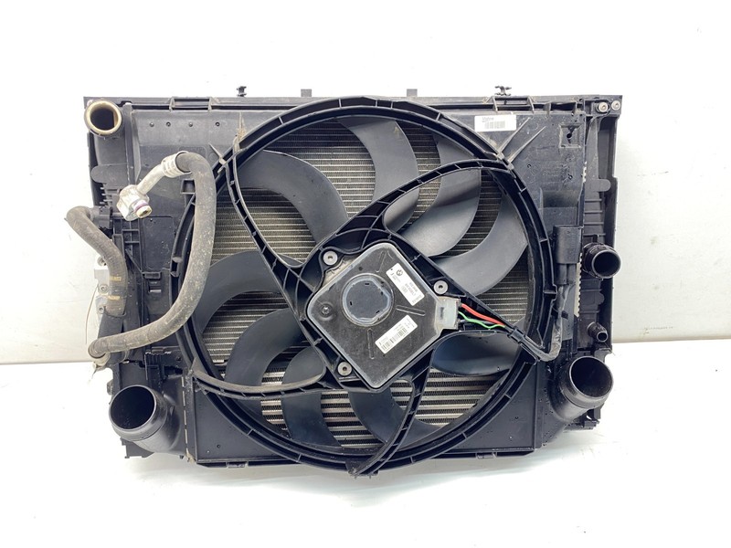 BMW F30 F32 F34 F36 3/4 Series Engine Radiator Condenser Cooling Fan Assy OEM✅