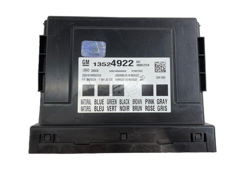 2018-2020 GMC Terrain SLE Body Control Module 3524922 OEM Needs to be Programmed