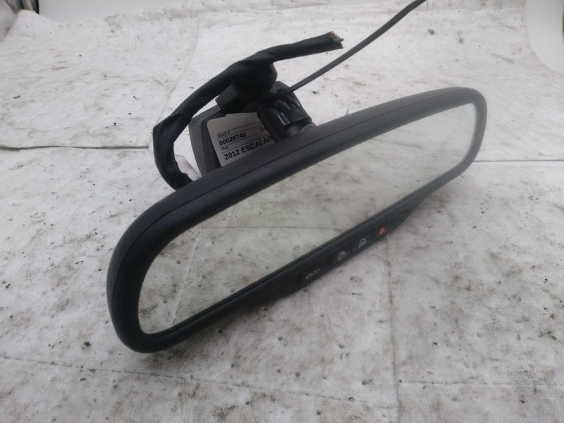 Used Front Center Interior Rear View Mirror fits: 2012 Cadillac Escalade w/o vid
